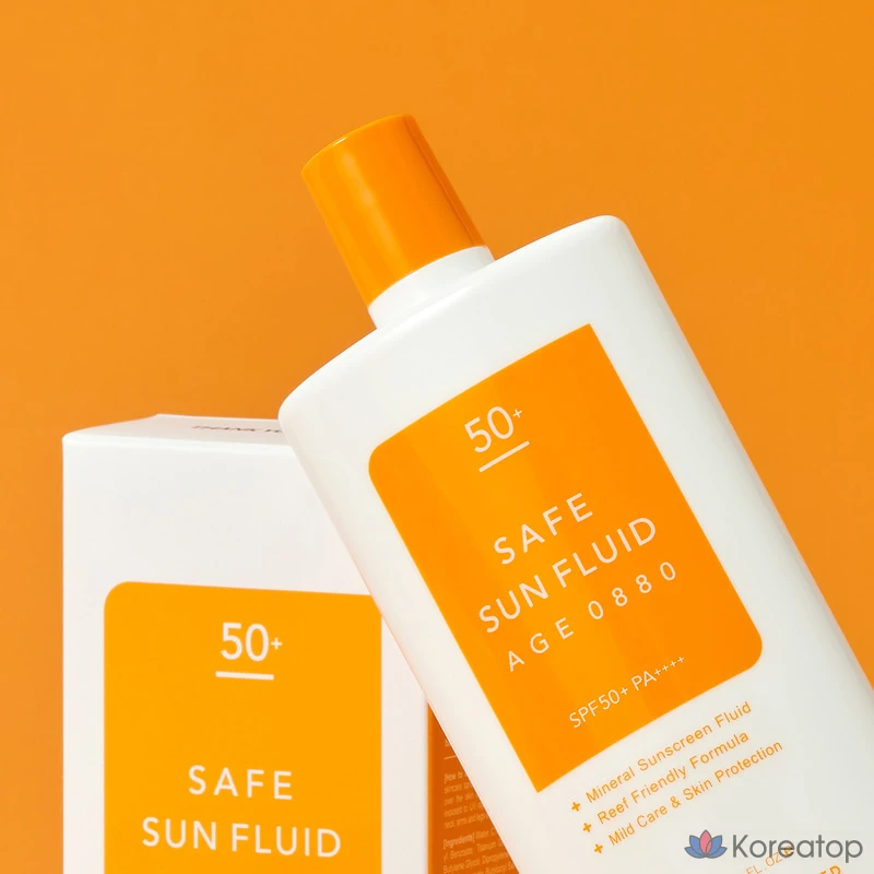 Солнцезащитный крем Thank You Farmer Safe Sun Fluid AGE 0880 SPF50+ PA++++, 100 мл, 1 шт.