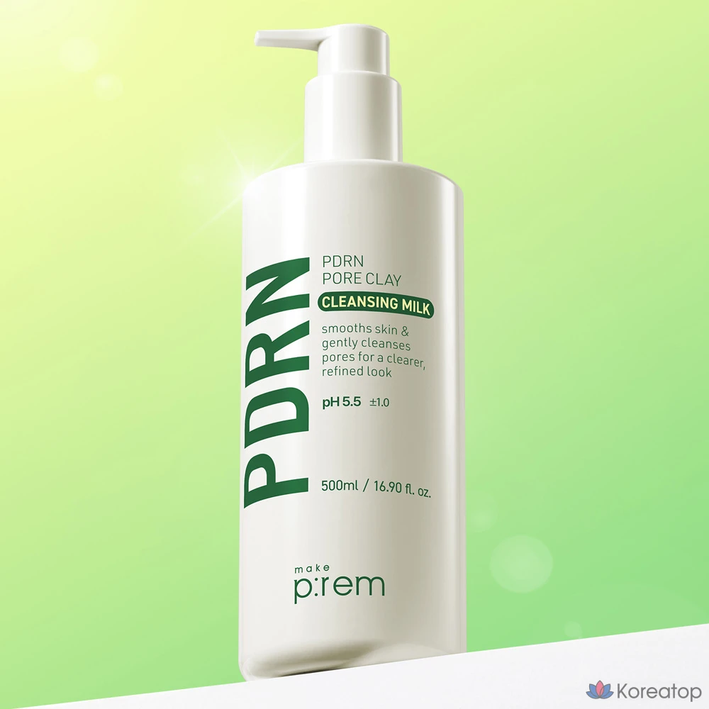 Очищающее молоко MAKE P:REM PDRN Pore Clay Cleansing Milk, 500 мл, 1 шт.