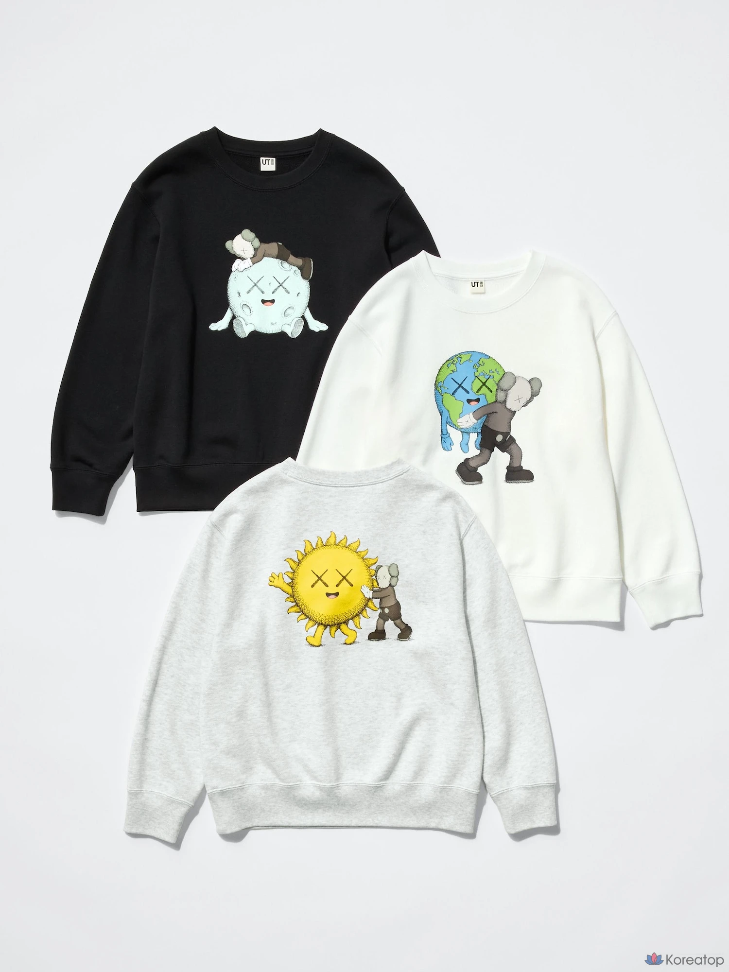 Свитшот детский Uniqlo KAWS UNIVERSE, черный