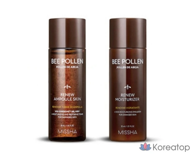 Набор для ухода Missha Bee Pollen Renew Special Skincare Set, 2 шт., фото 4