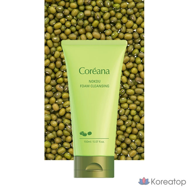 Очищающая пенка Coreana Green Bean Cleansing Foam, 150 мл, 1 шт.
