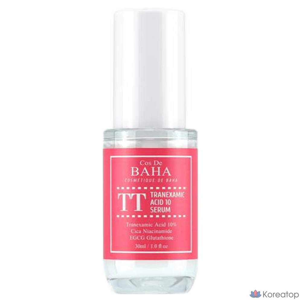 Ампульная сыворотка Cos De Baha TT Tranexamic Acid 10% Brightening Ampoule Serum, 30 мл, 1 шт.
