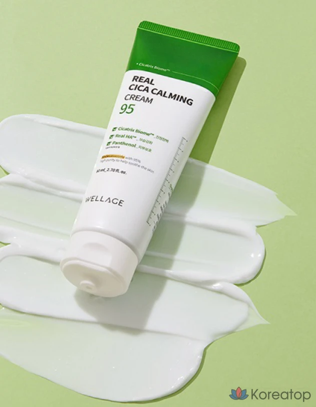 Крем для лица WELLAGE Real Cica Calming 95 Cream, 80 мл, 1 шт.