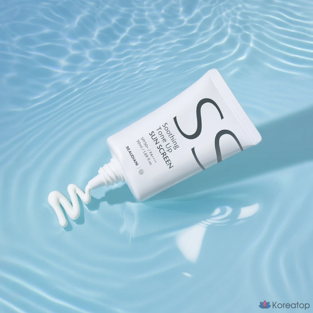 Солнцезащитный крем Beaudiani Soothing Tone-up Sunscreen SPF50+ PA++++, 50 мл, 1 шт.