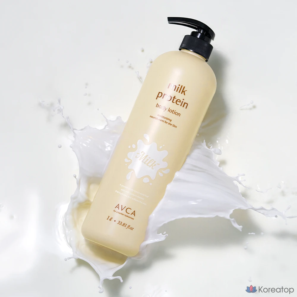 Лосьон для тела AVCA Milk Protein Goat Milk Body Lotion, аромат Baby Powder, 1 л, 1 шт.