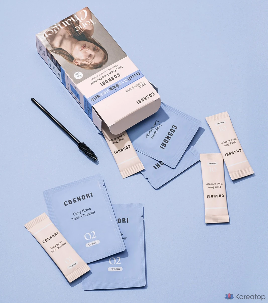 Обесцвечиватель для бровей Cosnori Easy Brow Tone Changer, 5 применений, 1 шт.