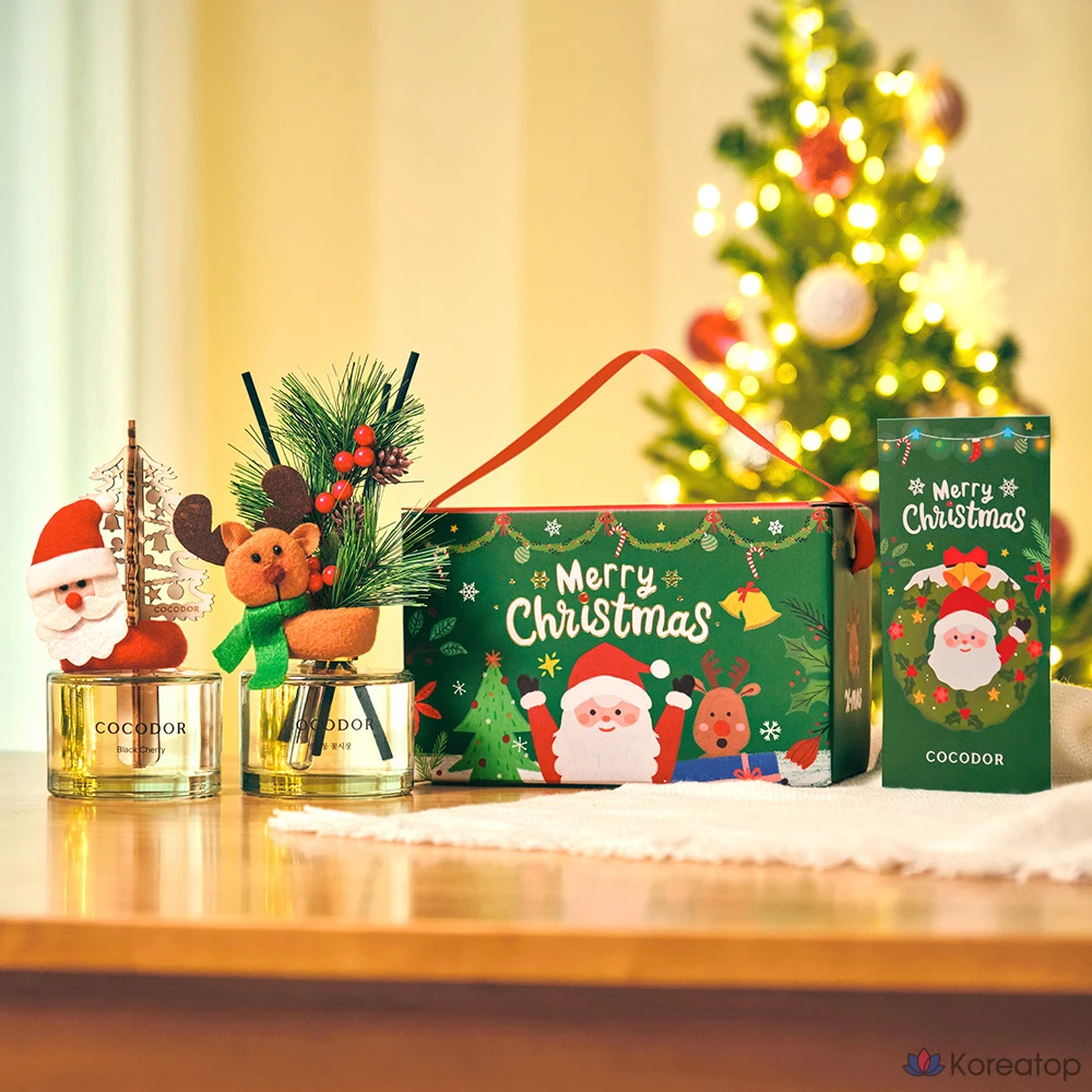 Диффузор для дома Cocodor Christmas Diffuser, оттенок A (Black Cherry + Yangjae Flower Market), 200 мл, 2 шт.