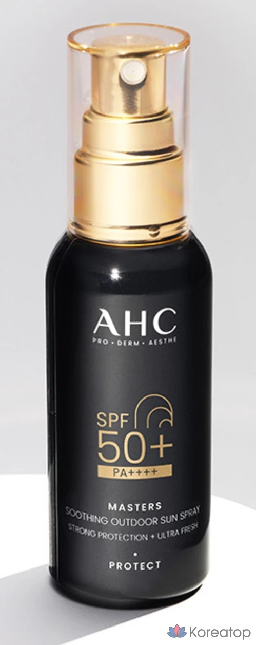 Солнцезащитный спрей AHC Masters Soothing Outdoor Sun Spray SPF50+ PA++++, 55 мл, 1 шт.