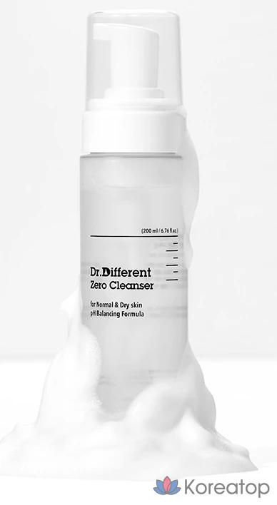 Очищающее средство Dr. Different Zero Cleanser, для нормальной и сухой кожи, 200 мл, 1 шт.
