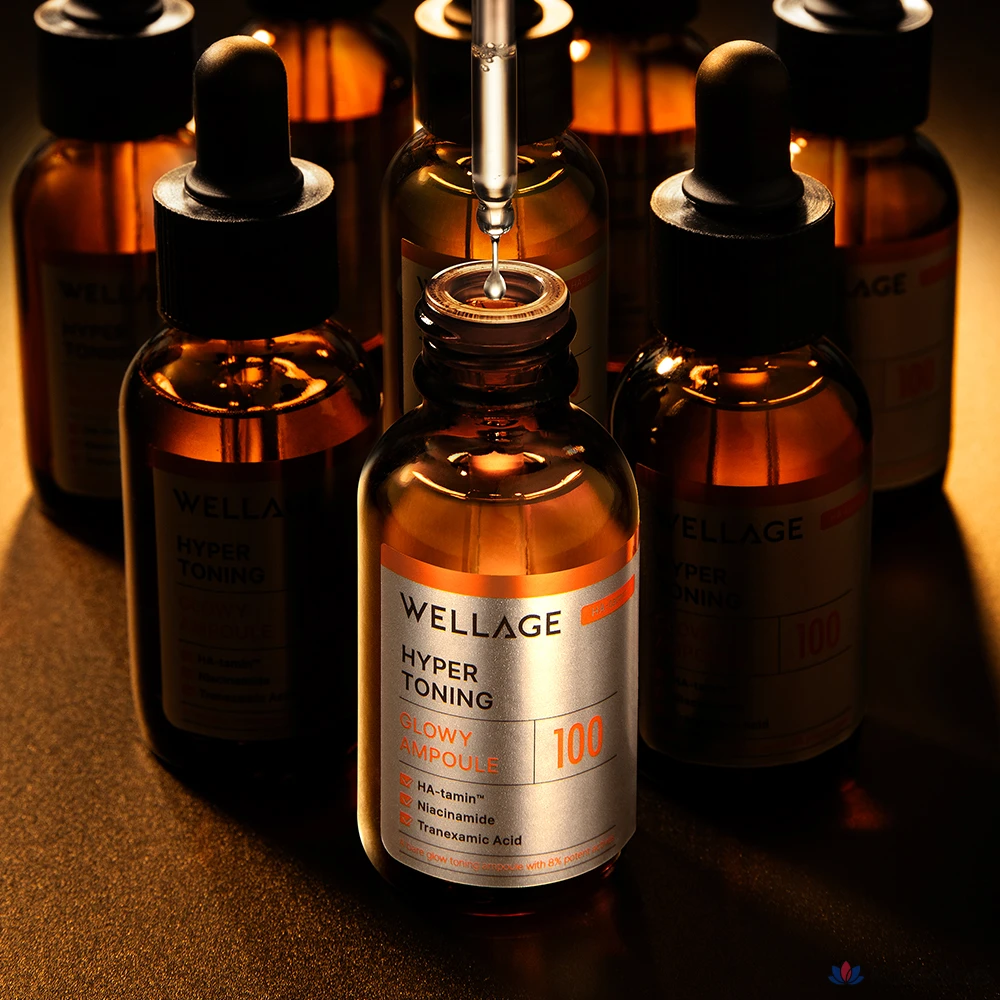 Ампульная сыворотка WELLAGE Hyper Toning Glowy Ampoule, 30 мл, 1 шт.