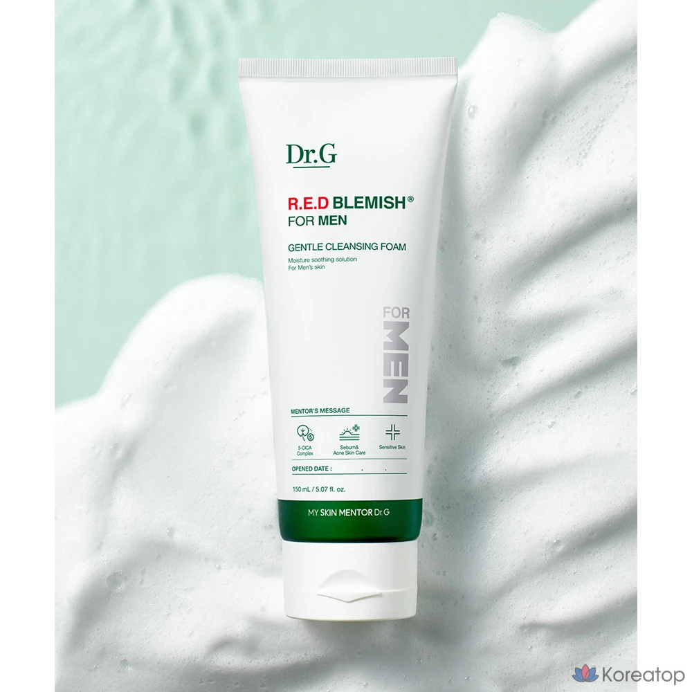 Очищающая пенка Dr. G Red Blemish For Men Gentle Cleansing Foam, 150 мл, 1 шт.
