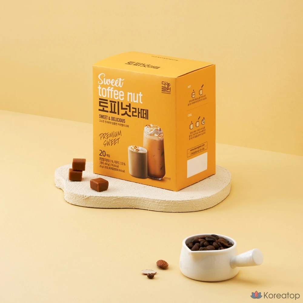 Латте Danongwon Toffee Nut Latte, 20 г, 20 шт.