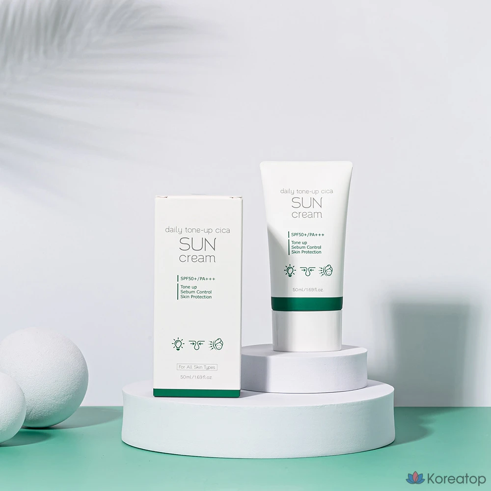 Солнцезащитный крем Prreti Daily Tone-Up Cica Sun Cream SPF50+ PA+++, 50 мл, 1 шт.