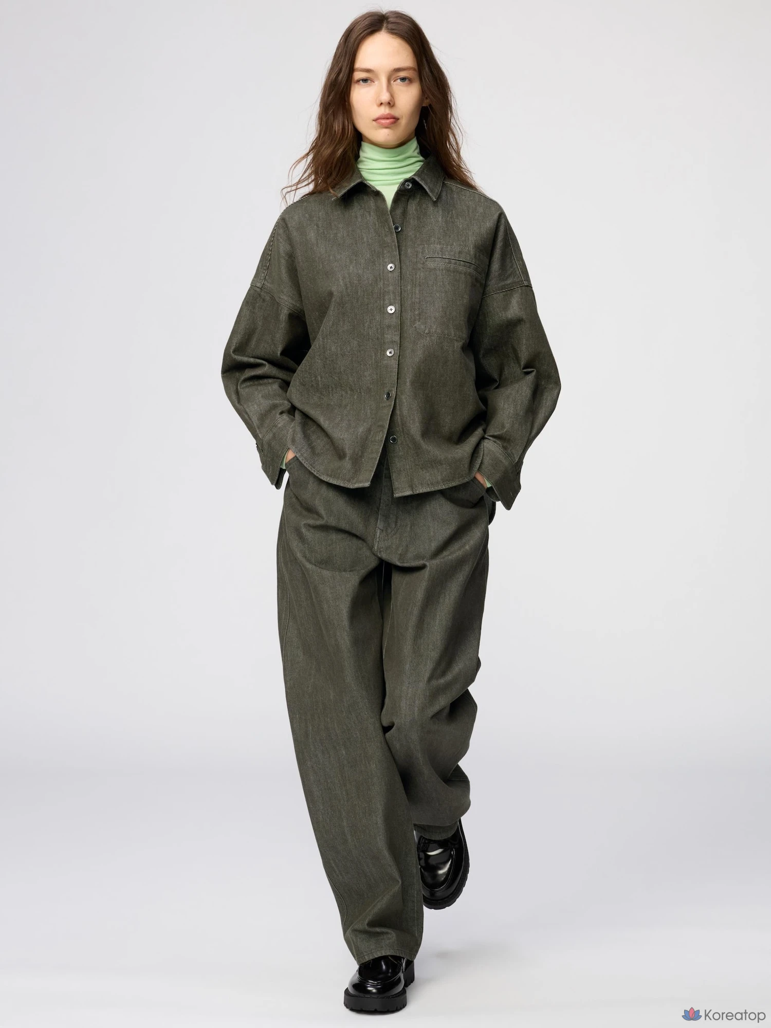 Рубашка-куртка Uniqlo Denim Relaxed Shirt Jacket