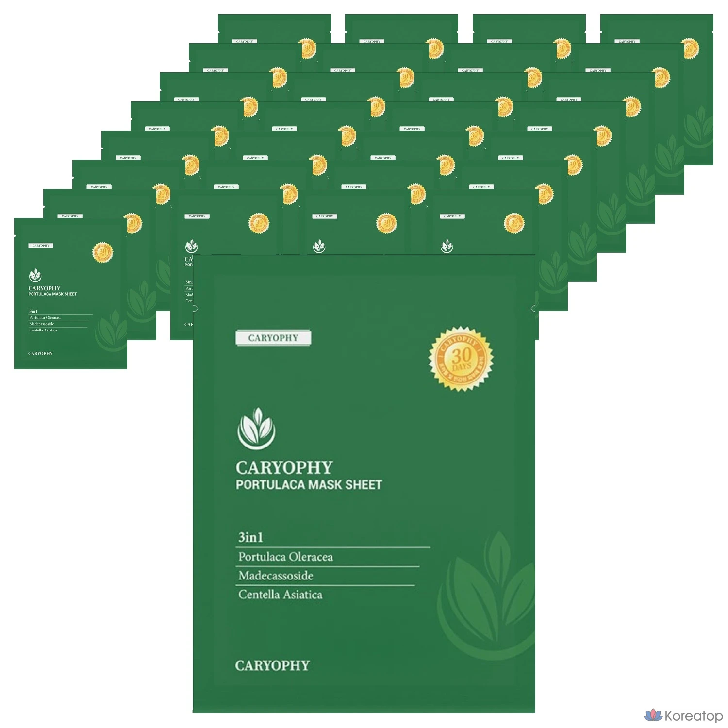 Тканевая маска для лица CARYOPHY Portulaca Mask Sheet, 40 шт.
