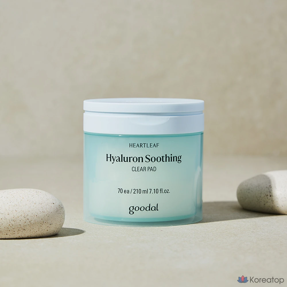 Пэды Goodal Heartleaf Hyaluron Soothing Clear Pad, 70 шт.