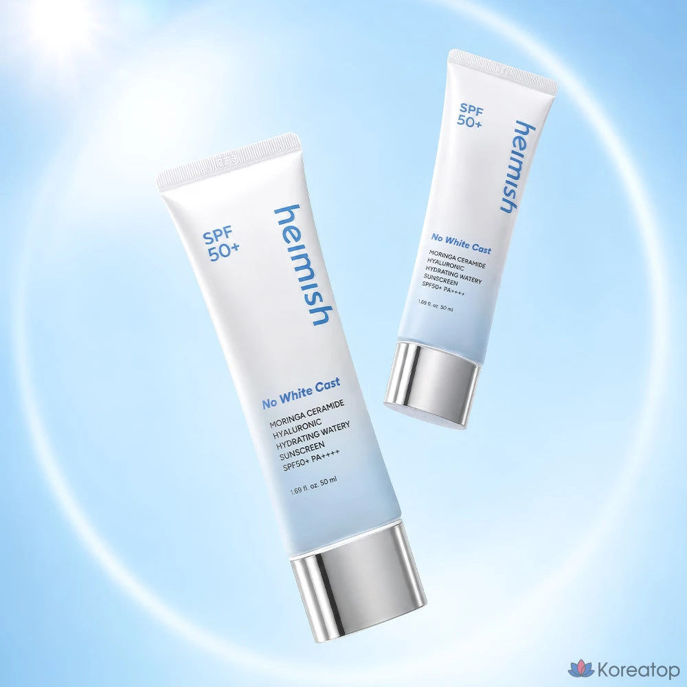 Солнцезащитный крем Heimish Moringa Ceramide Hyaluronic Acid Hydrating Watery Sunscreen SPF50+ PA++++, 50 мл, 1 шт.