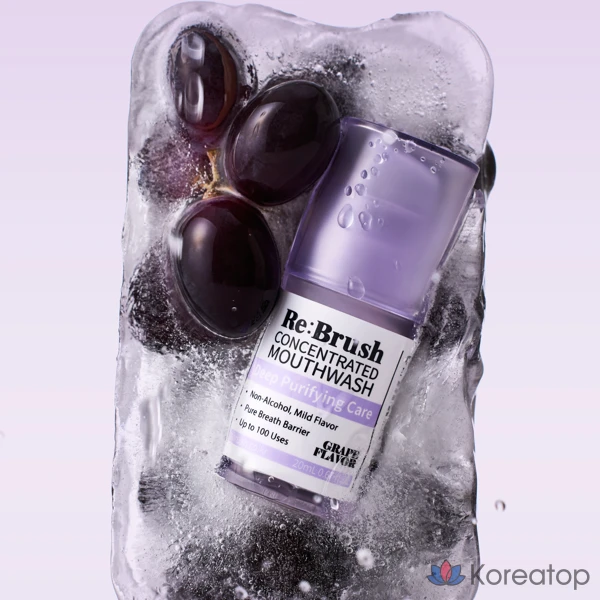 Ополаскиватель для полости рта Re:Brush Juice Concentrated Gargle Grape, 20 мл, 1 шт.