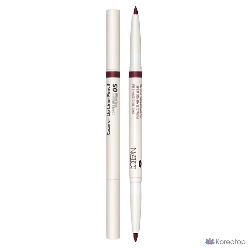 Лайнер для губ L'OCEAN Lip Liner Pencil, оттенок 05 Coffee Brown, 0.5 г, 1 шт.