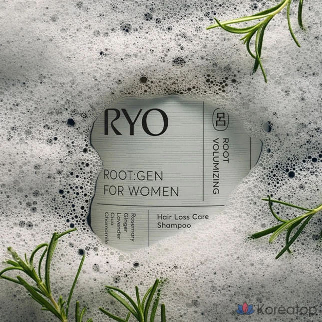 Шампунь Ryo Rootgen Women’s Customized Hair Loss Care, аромат бергамота и лаванды, 242 мл, 1 шт.