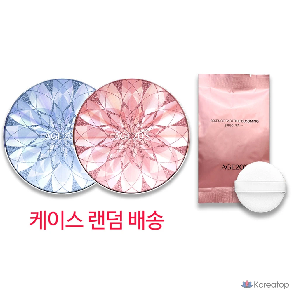 Кушон AGE 20S Double Blooming Dia Essence Cover Pact, оттенок 21, 1 шт.