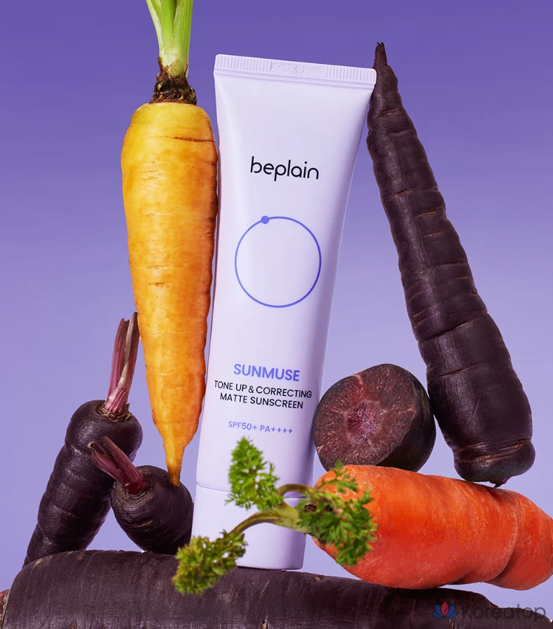 Солнцезащитный крем Beplain Sunmuse Tone Up &amp; Correcting Matte Sunscreen SPF50+ PA++++, 50 мл, 1 шт.