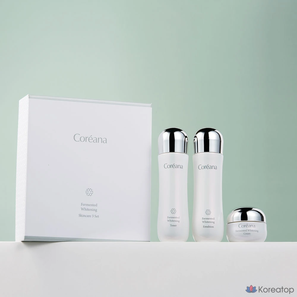 Набор для ухода Coreana Fermentation Whitening 3-piece Set, 1 шт.