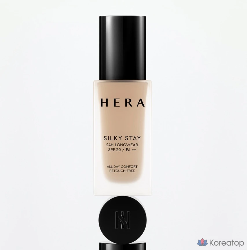 Тональный крем Hera Silky Stay 24H Longwear Foundation SPF20 PA++, оттенок 17N1 Ivory, 30 г, 1 шт.