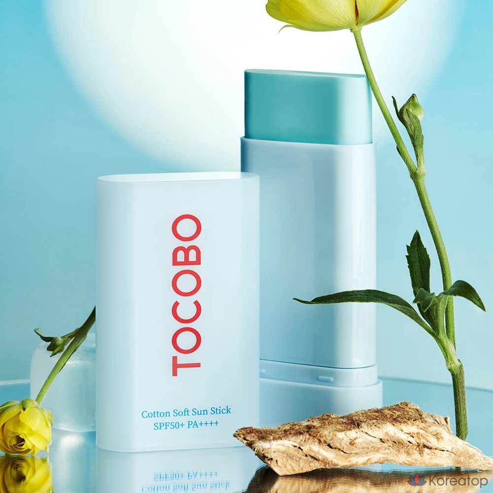 Солнцезащитный стик Tocobo Cotton Soft Sun Stick SPF50+ PA++++, 19 г, 1 шт.