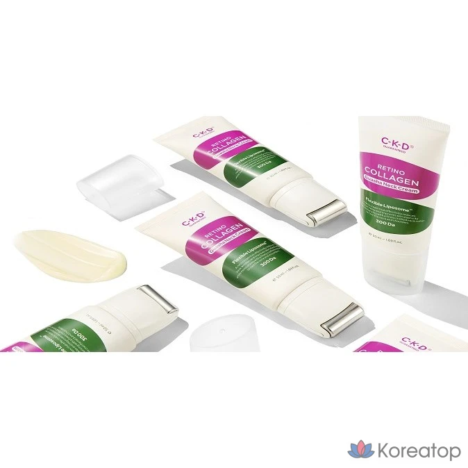 Крем CKD Retinocollagen Low Molecular 300 Gua Sha Neck Wrinkle Cream, 50 мл + 50 мл, 1 шт.