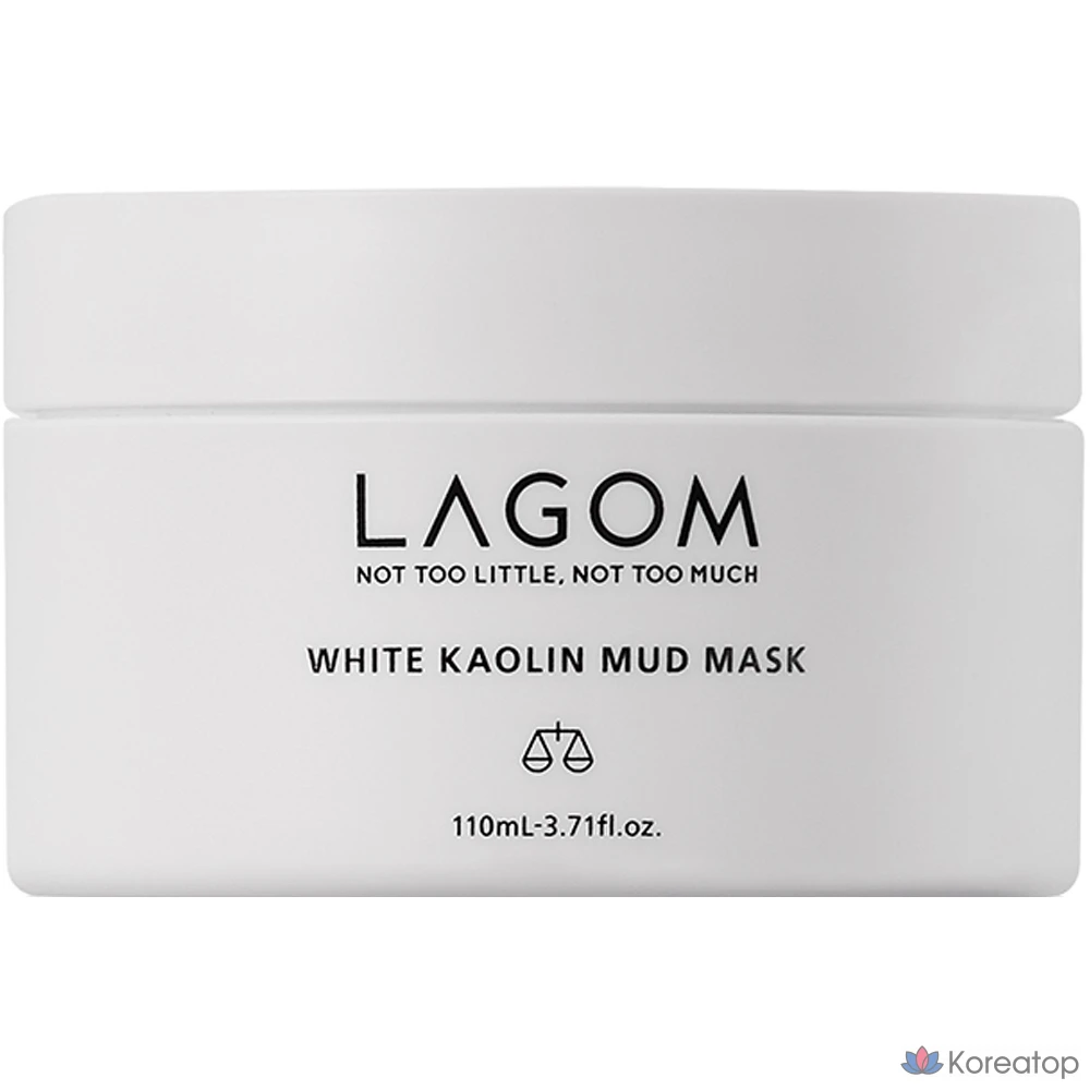Маска для лица LAGOM White Kaolin Mud Mask, 110 мл, 1 шт.