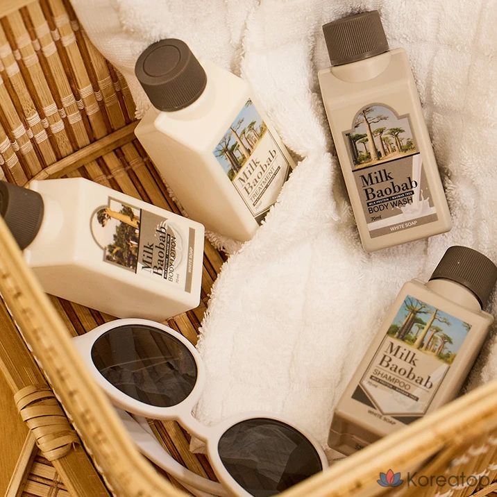Набор для ухода Milk Baobab White Soap Travel Kit, 1 шт.