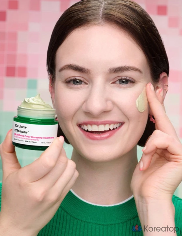 Крем Dr. Jart+ Cicapair Soothing Color Correcting Treatment, оттенок Green, 15 мл, 1 шт.