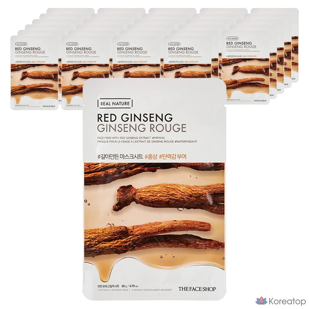 Тканевая маска для лица The Face Shop Galaman-deun Hongsam Mask Sheet, 30 шт.