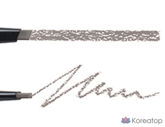 Карандаш для бровей FMGT Designing Eyebrow Auto Pencil Refill, оттенок 02 Gray Brown, 0.3 г, 1 шт.