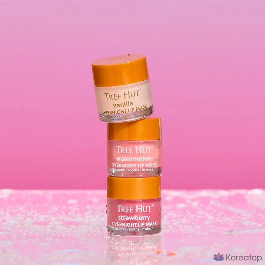 Бальзам для губ Burt's Bees Tree Hut Overnight Lip Mask, оттенок Vanilla, 17 г, 2 шт., фото 4