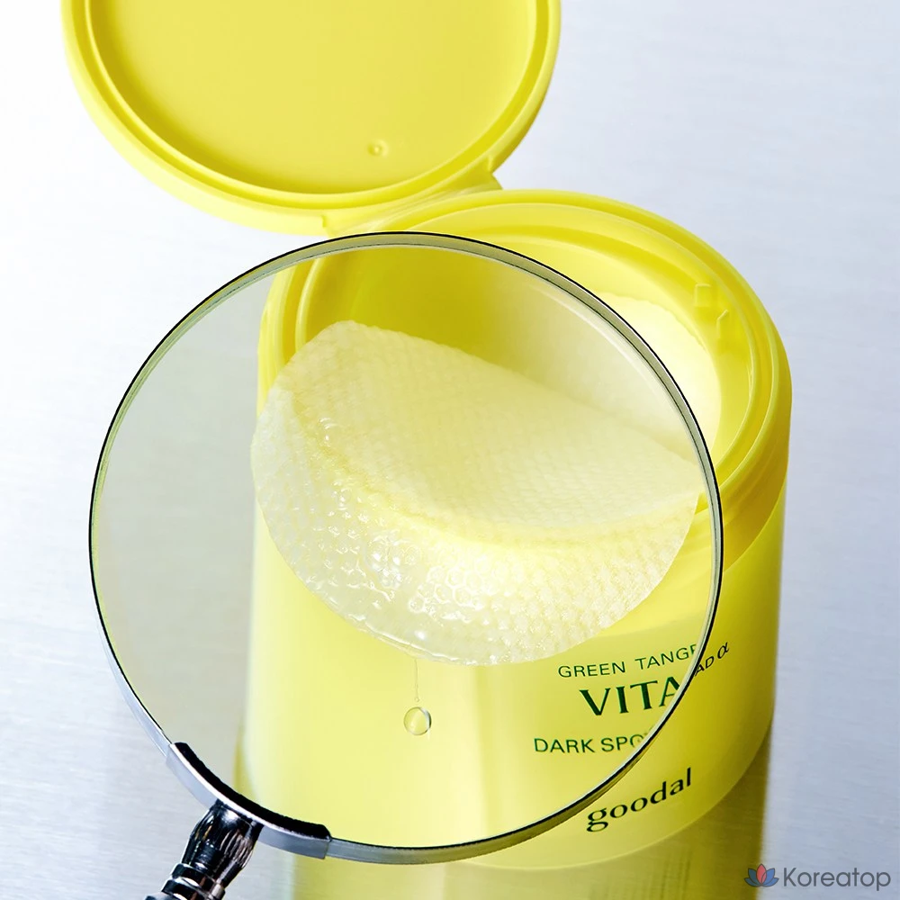 Тонер-пэды Goodal Green Tangerine Vita C Dark Spot Care Toner Pads (AD), 70 шт.