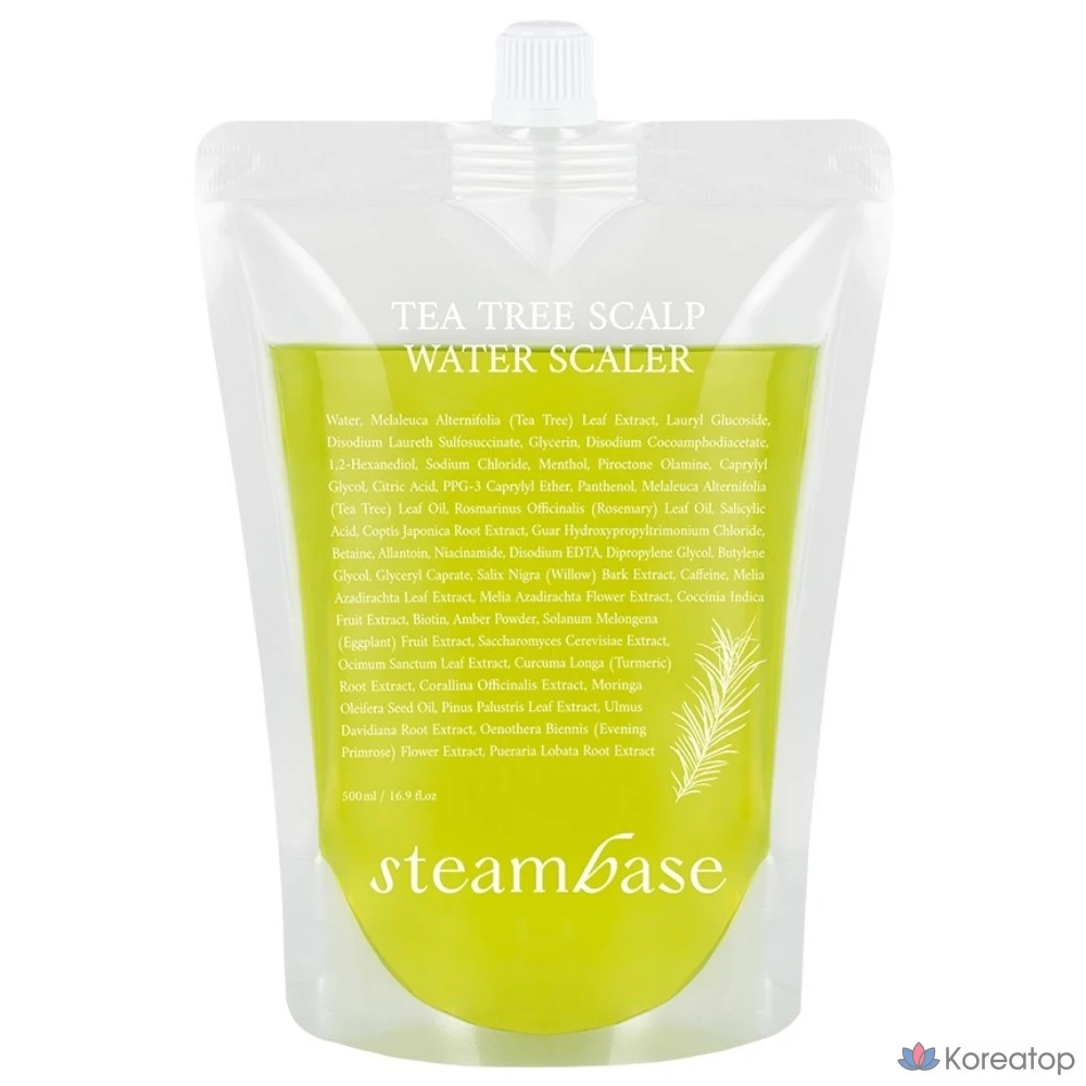 Тонер для кожи головы Steambase Tea Tree Scalp Water Scaler Refill, 500 мл, 1 шт.