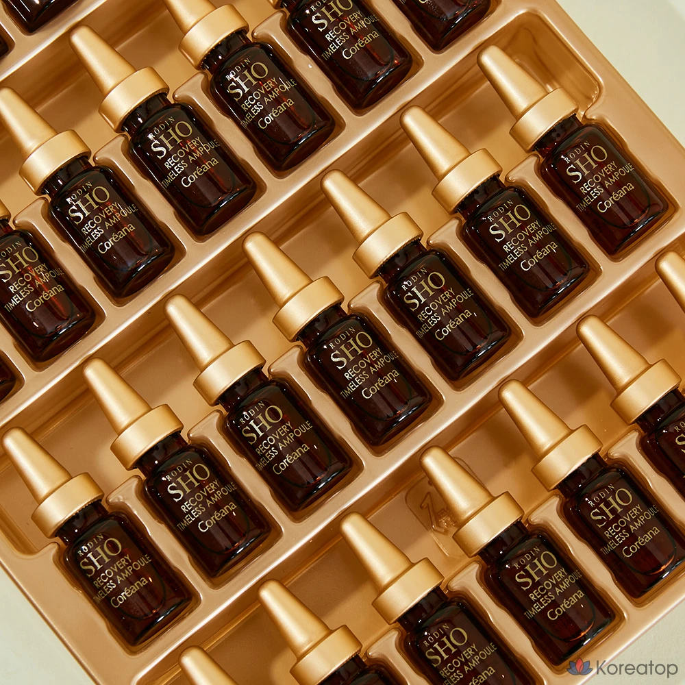 Ампульная сыворотка Coreana Rodin Show Recovery Timeless Ampoule, 2 мл x 28 шт., 56 мл, 1 шт.