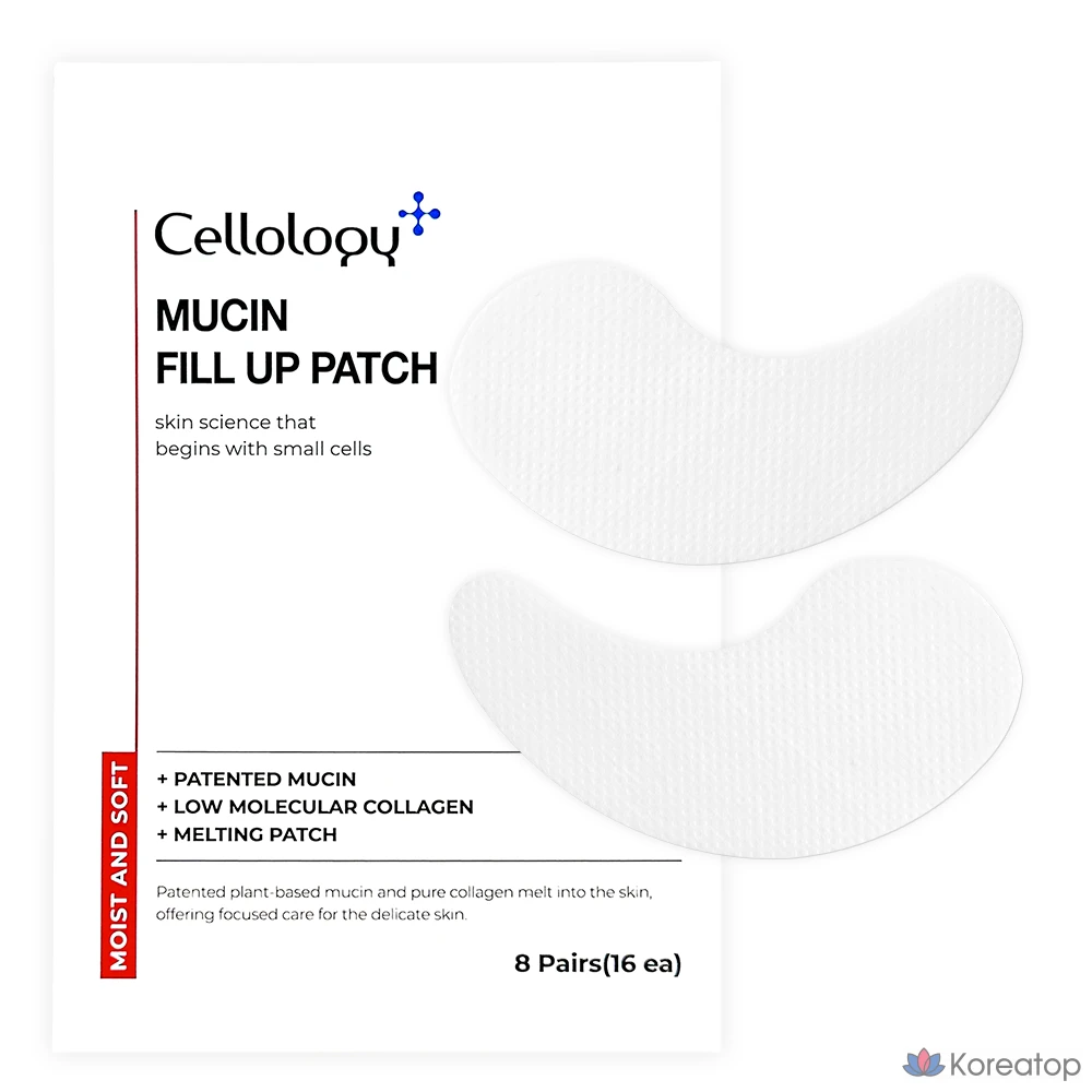 Патчи для глаз Cellology Mucin Fill-Up Patch Collagen, 8 шт.