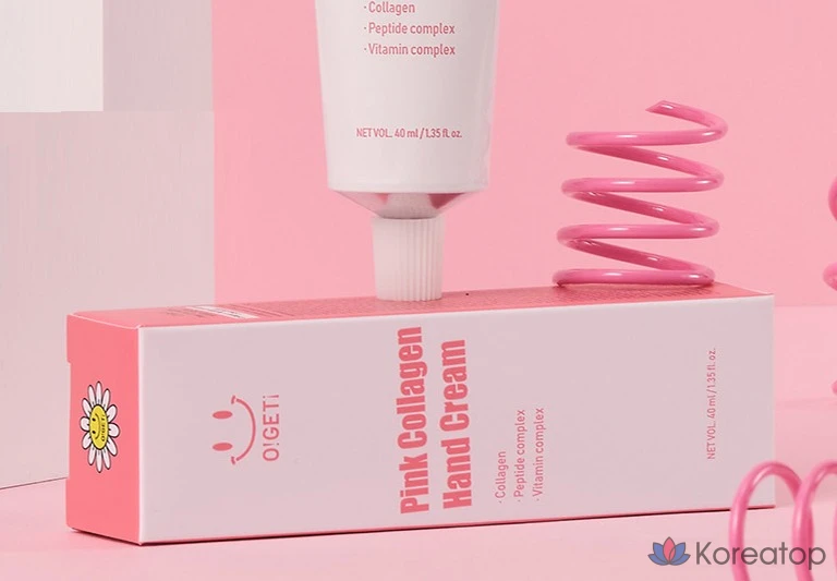 Крем для рук O!GETi Pink Collagen Hand Cream, 40 мл, 1 шт.