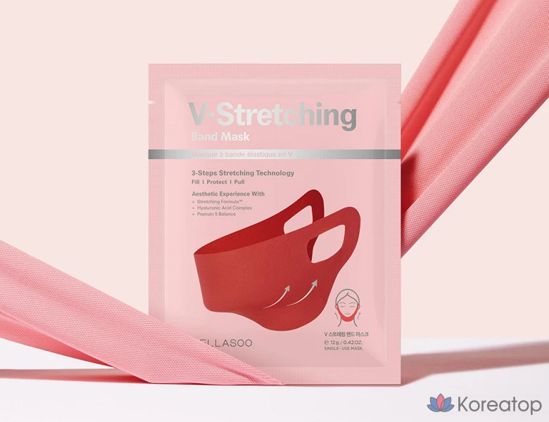 Тканевая маска для лица Bellasoo V Stretching Band Mask, 10 шт., фото 3