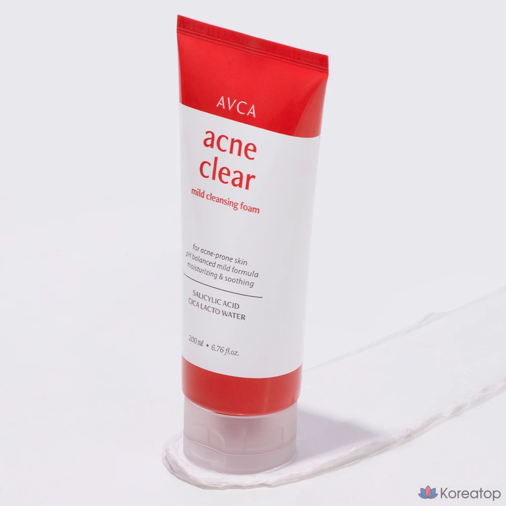 Очищающая пенка AVCA Acne Clear Cleansing Foam, 200 мл, 1 шт.
