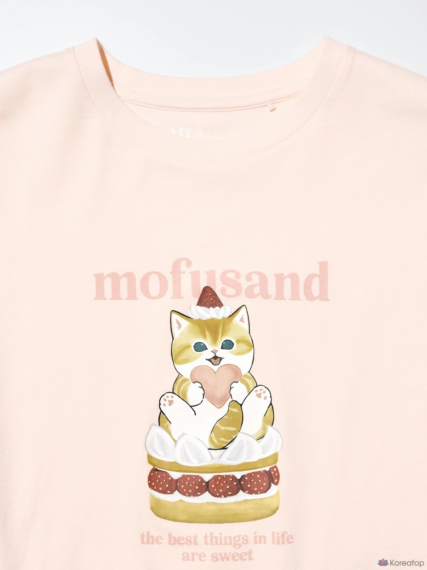 Футболка для девочек Uniqlo mofusand UT Graphic T, черный