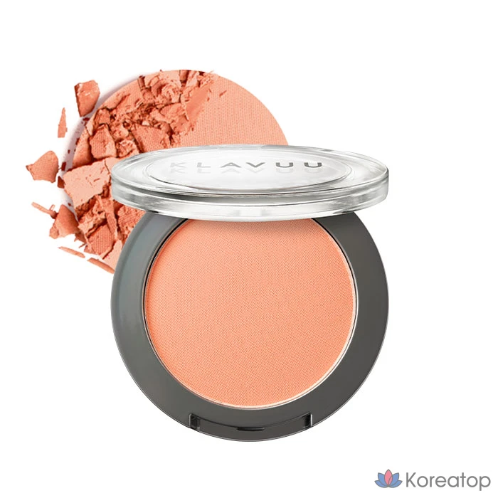 Пудра-румяна Klavuu Natural Powder Blusher, оттенок Soft Peach, 5.5 г, 1 шт.