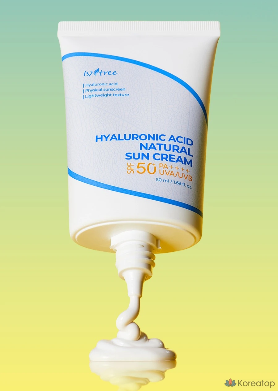 Солнцезащитный крем IsNtree Hyaluronic Acid Natural Sun Cream SPF50+ PA++++, 50 мл, 1 шт.