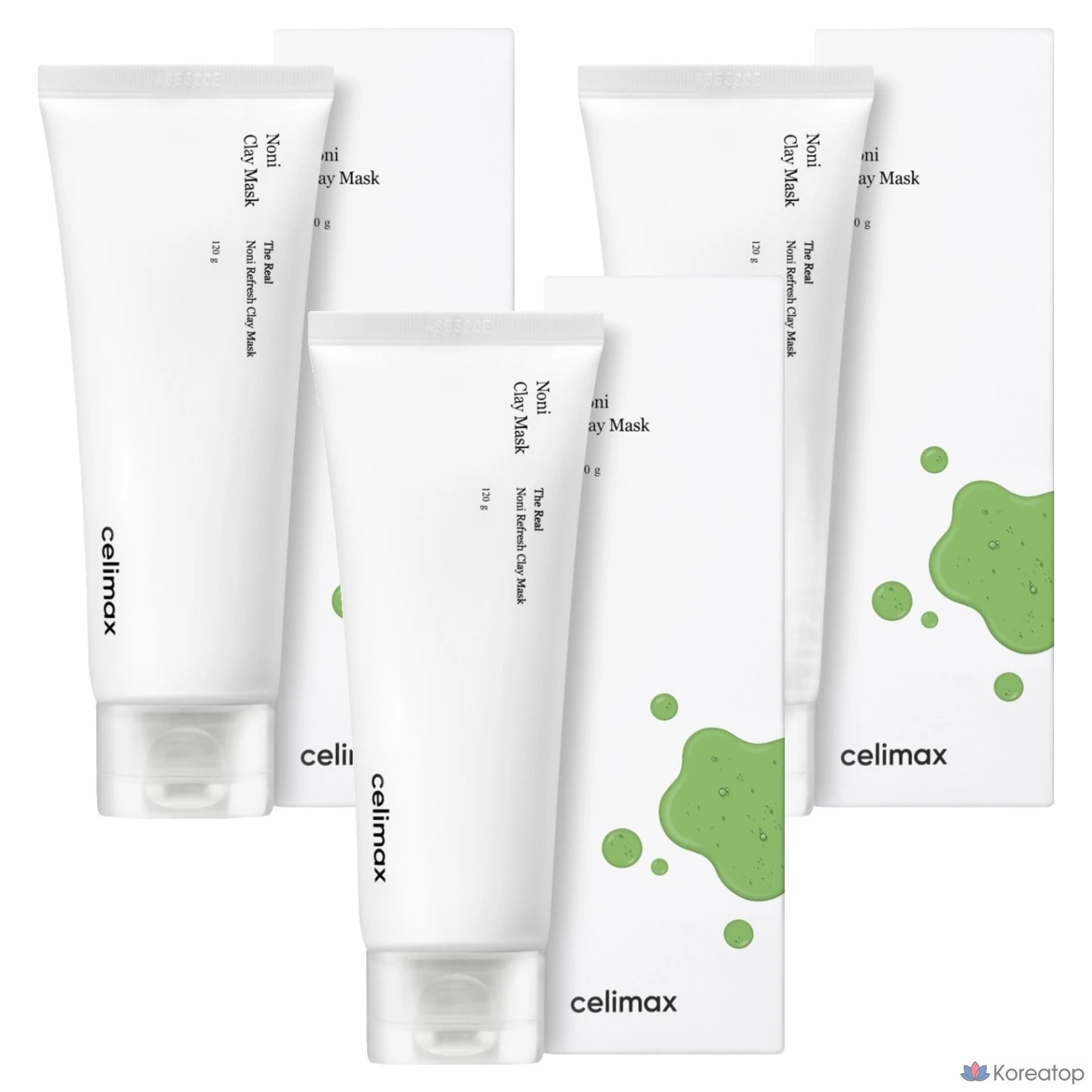 Очищающая глиняная маска Celimax The Real Noni Refresh Clay Mask, 3 шт.