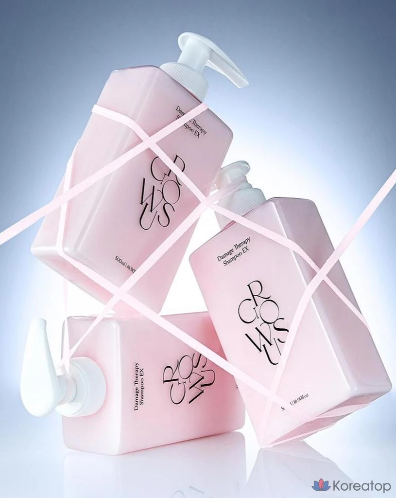 Шампунь GROWUS Damage Therapy Rose, 500 мл, 1 шт.
