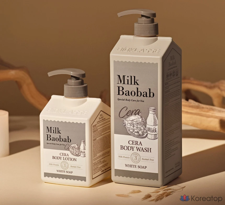 Лосьон для тела Milk Baobab Cera White Soap, 600 мл, 1 шт.