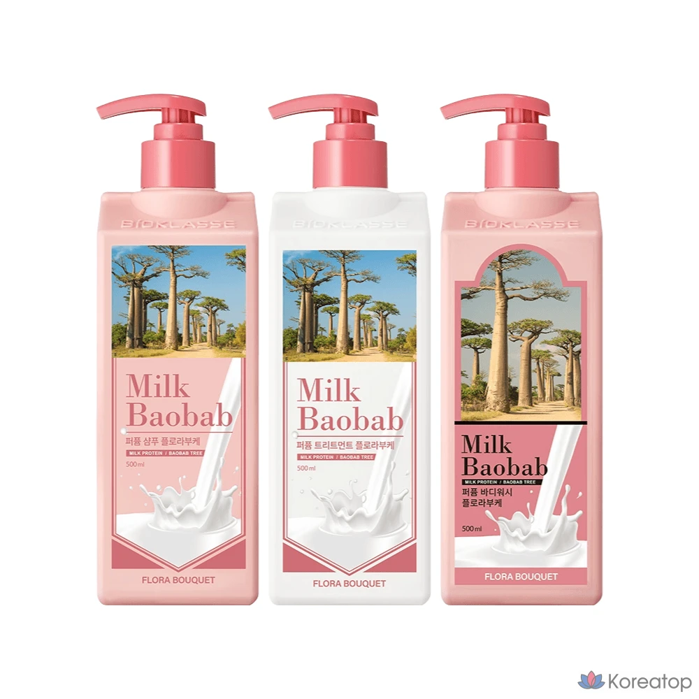 Шампунь Milk Baobab Perfume Shampoo + Treatment + Body Wash Flora Bouquet, 500 мл, 1 шт.